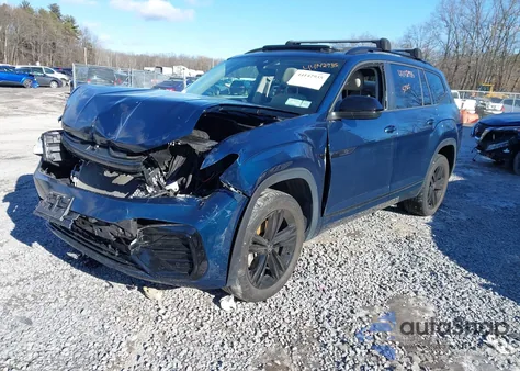 2022 Volkswagen Atlas 3.6L V6 Sel R-Line Black from USA, damaged, VIN 1V2SR2CA7NC559290
